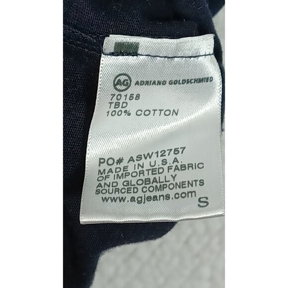 Adriano Goldschmied Blue Short Sleeve T-Shirt Small Scoop Neck 100% Cotton Tee - Picture 8 of 8